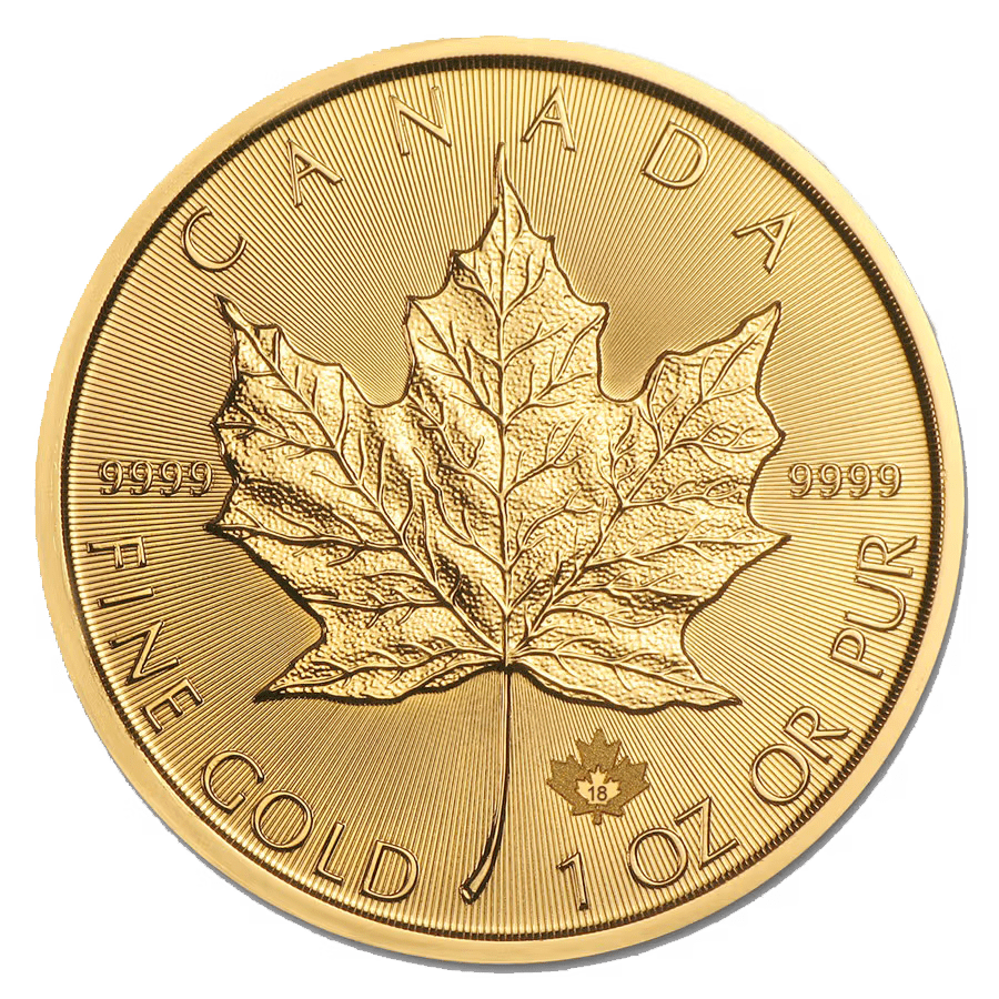 1 ounce Gold Coin - Maple Leaf - Mixed Years